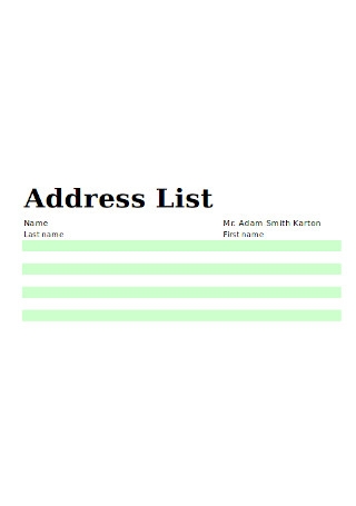 Detail Excel Mailing List Template Nomer 55