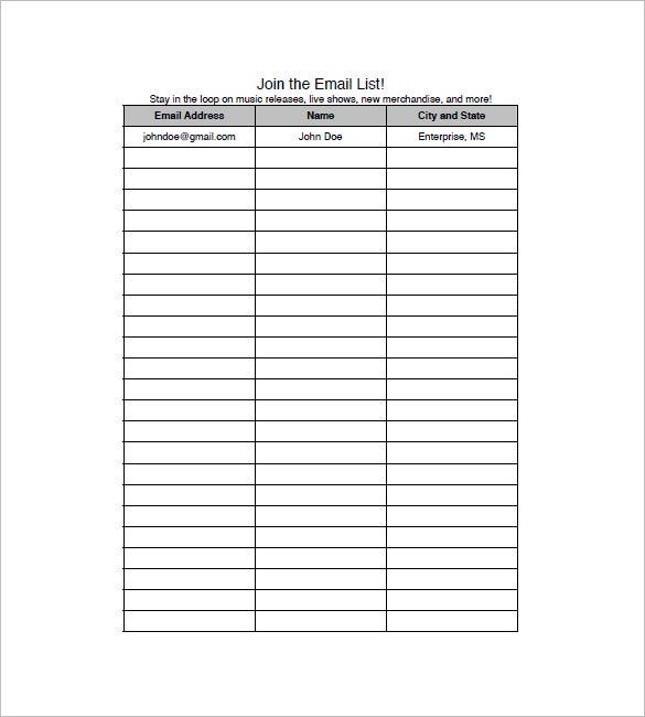 Detail Excel Mailing List Template Nomer 9