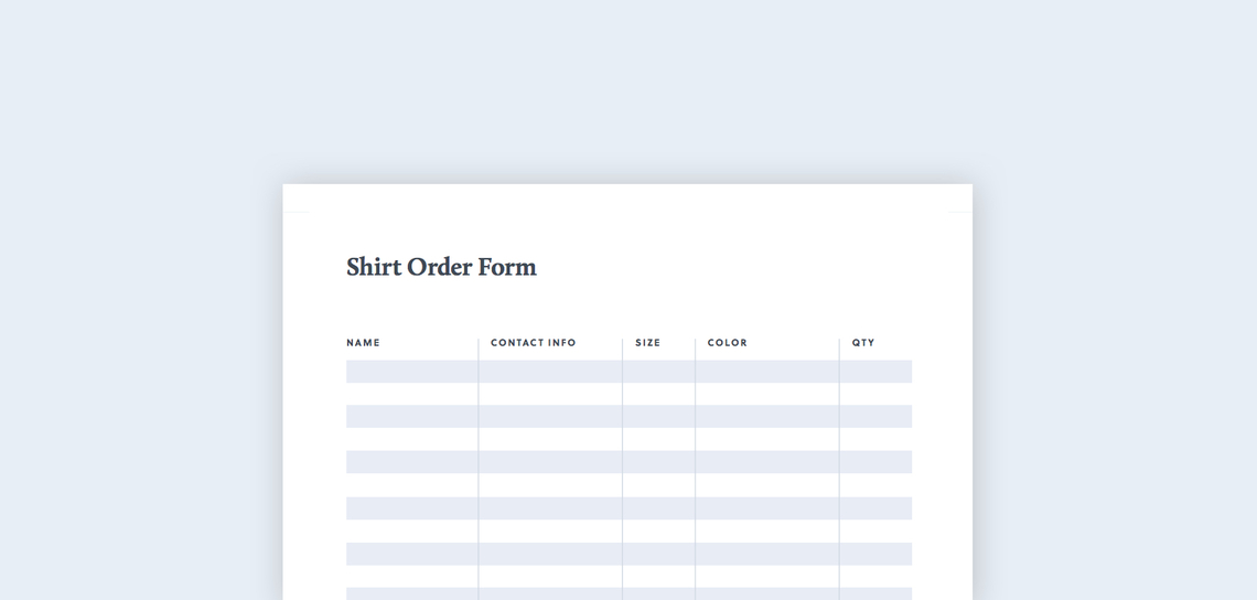 Detail Excel Order Form Template Nomer 15