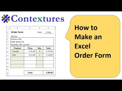 Detail Excel Order Form Template Nomer 36