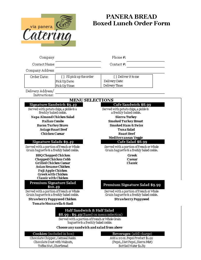 Detail Excel Order Form Template Nomer 40