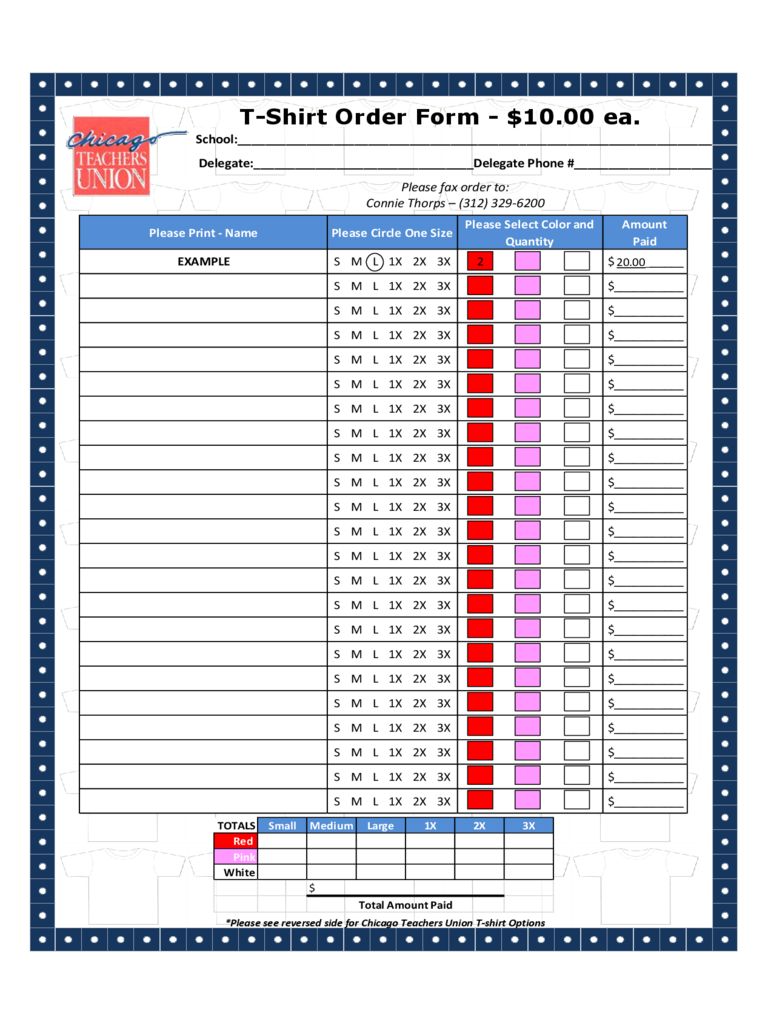 Detail Excel Order Form Template Nomer 51