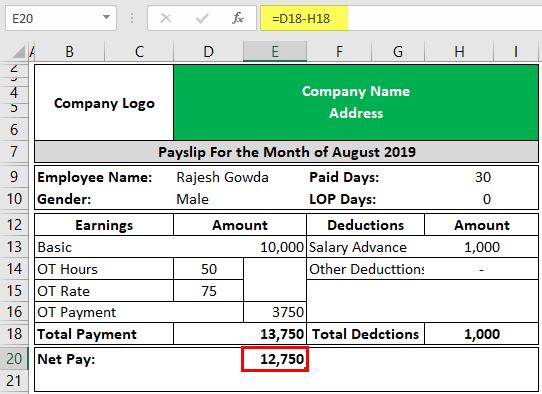 Detail Excel Payroll Template 2019 Nomer 41