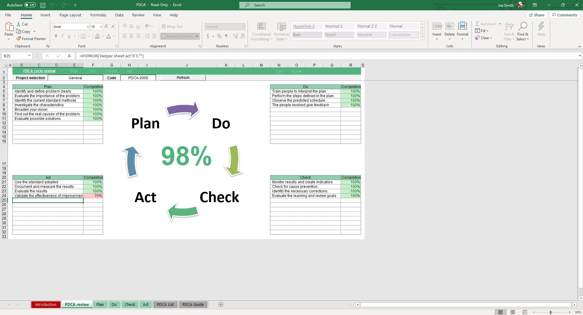 Excel Pdca Template - KibrisPDR