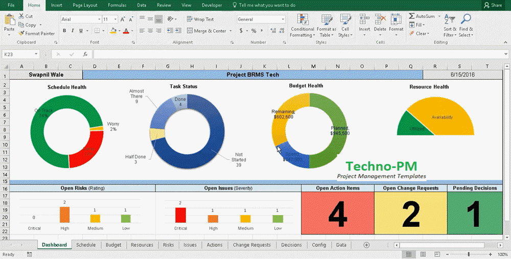 Detail Excel Project Management Template Nomer 21