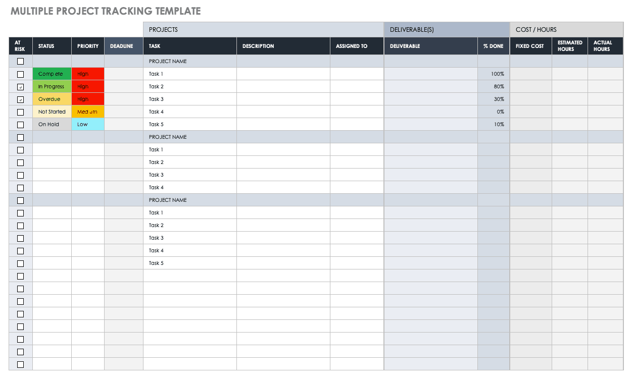 Detail Excel Project Management Template Nomer 33