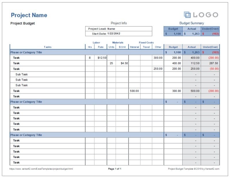 Detail Excel Project Management Template Nomer 41