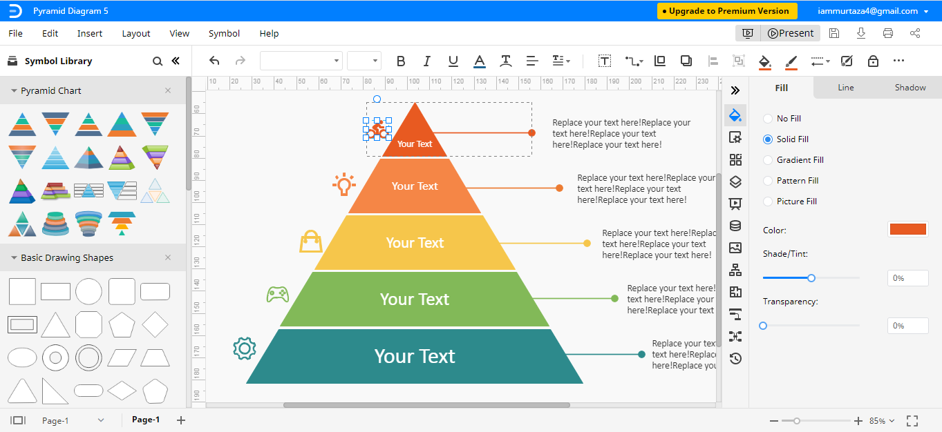 Detail Excel Pyramid Chart Template Nomer 2