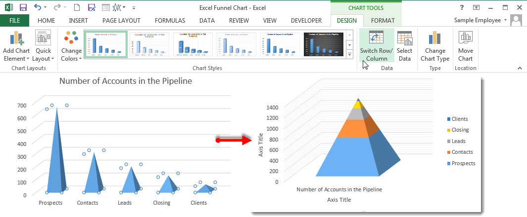 Detail Excel Pyramid Chart Template Nomer 10
