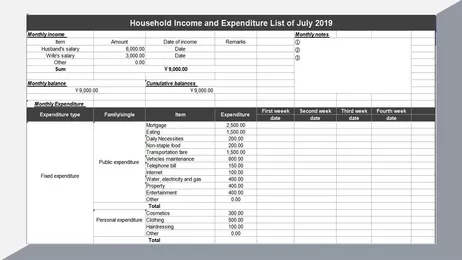 Detail Excel Revenue And Expense Template Nomer 19