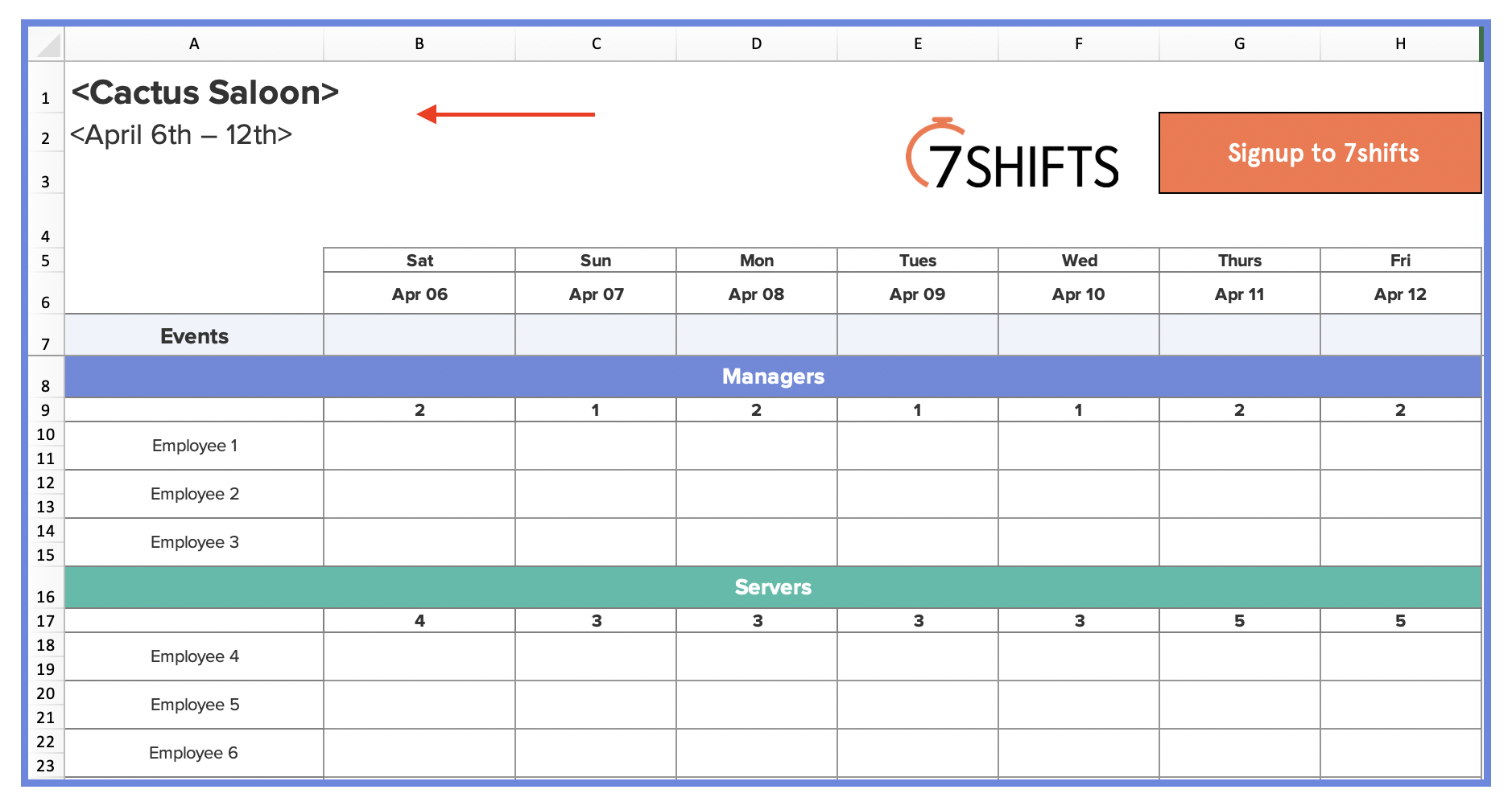 Detail Excel Schedule Template Nomer 13