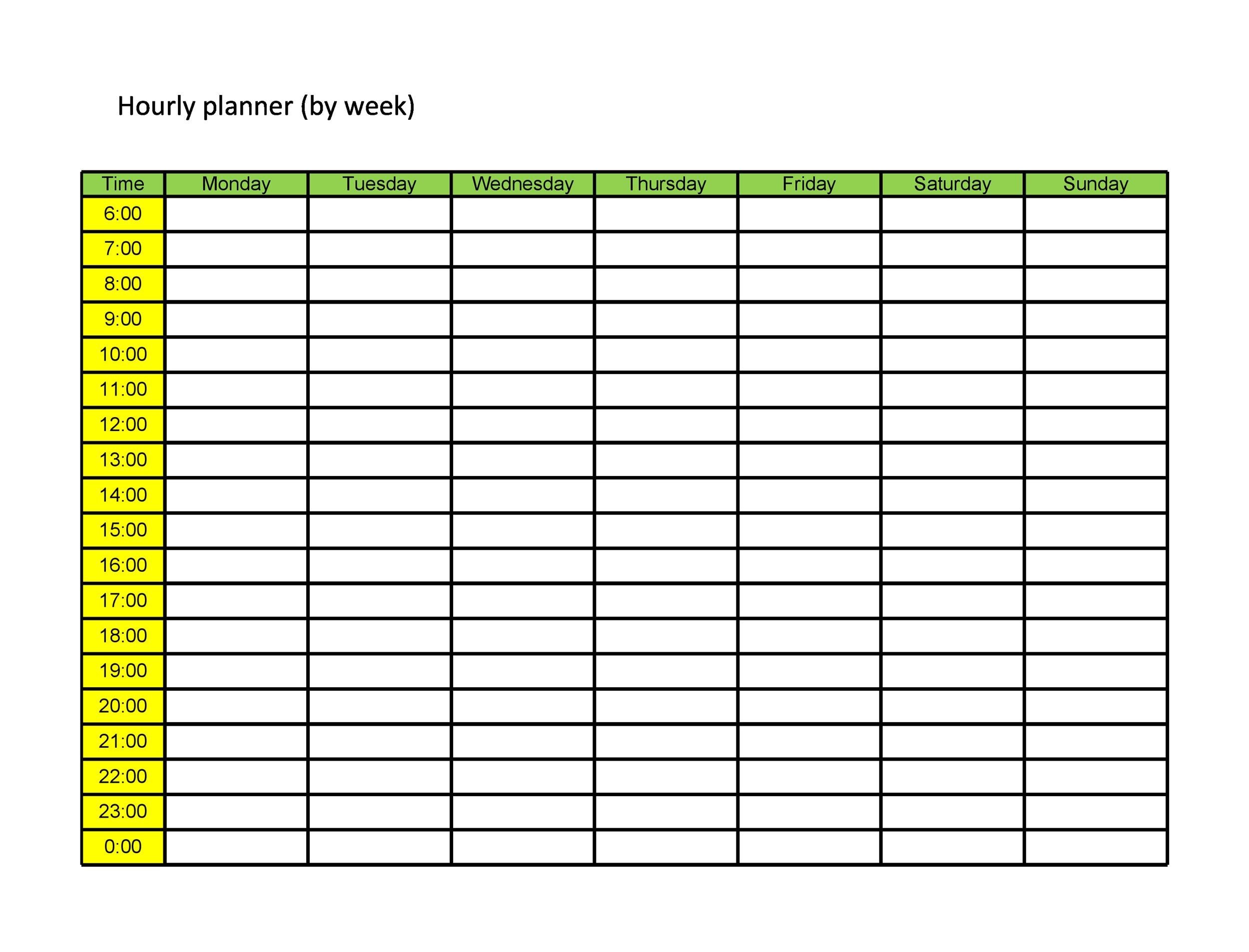 Detail Excel Schedule Template Nomer 20