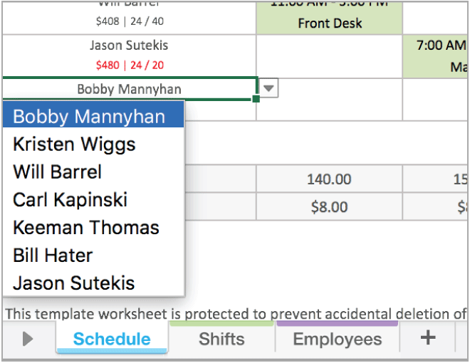 Detail Excel Schedule Template Nomer 27