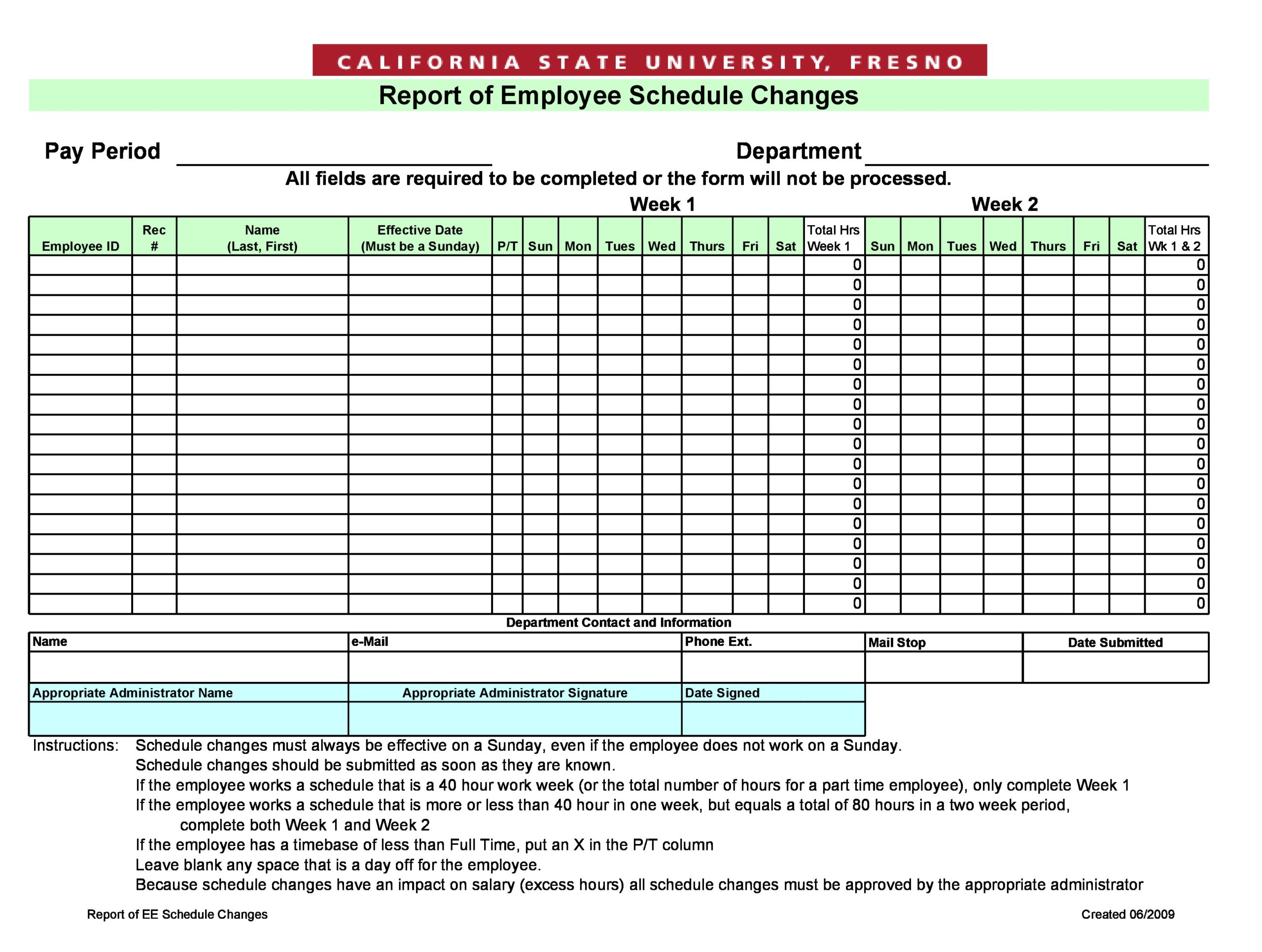 Detail Excel Schedule Template Nomer 29