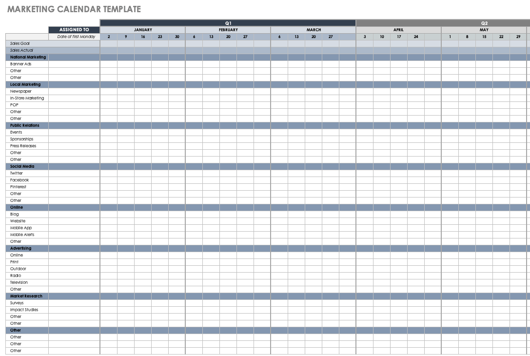 Detail Excel Schedule Template Nomer 5