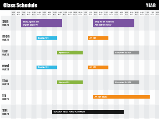 Detail Excel Schedule Template Nomer 42