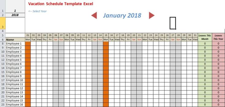 Detail Excel Schedule Template Nomer 47