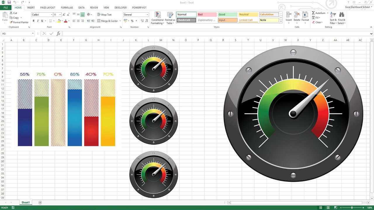 Detail Excel Speedometer Template Download Nomer 15