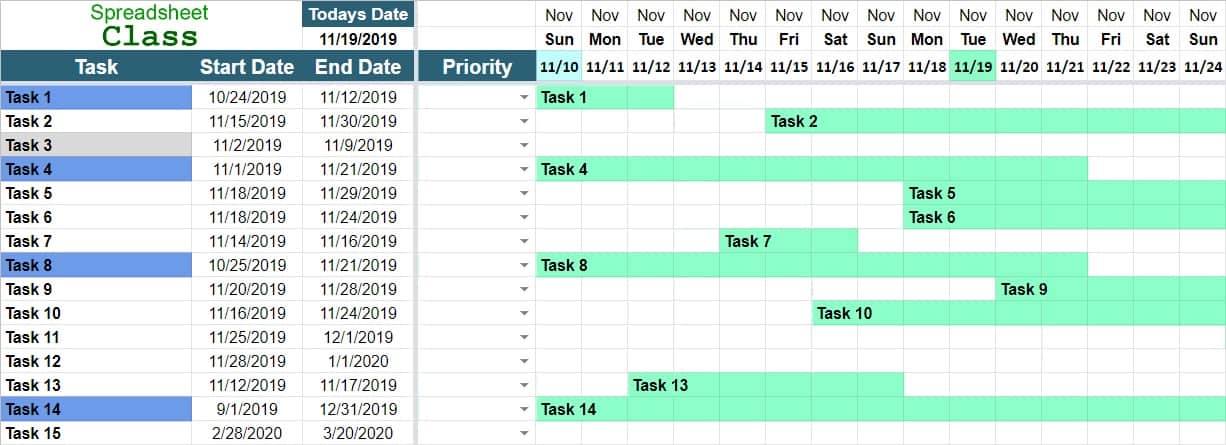 Detail Excel Spreadsheet Timeline Template Nomer 22