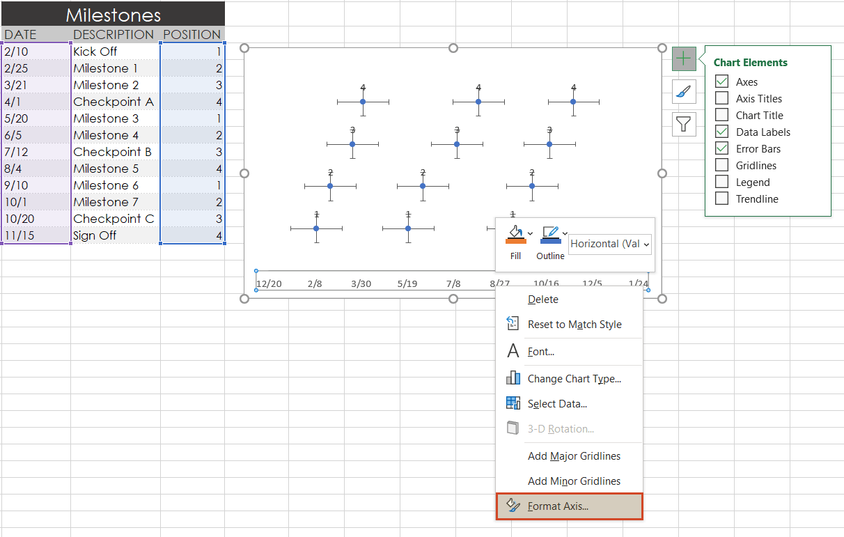 Detail Excel Spreadsheet Timeline Template Nomer 53