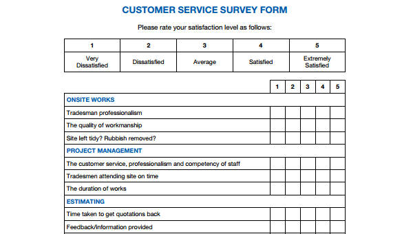 Detail Excel Survey Form Template Nomer 13