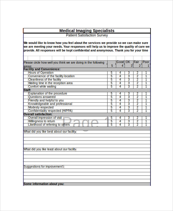 Detail Excel Survey Form Template Nomer 20