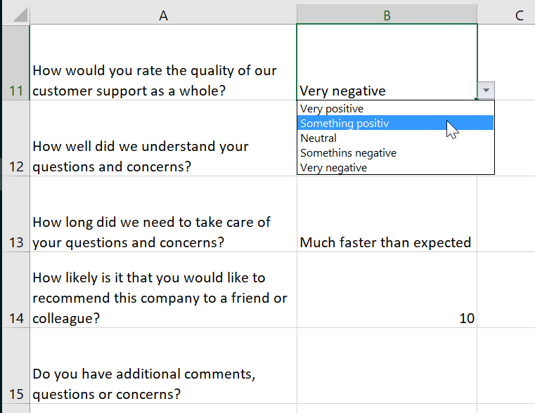 Detail Excel Survey Form Template Nomer 26