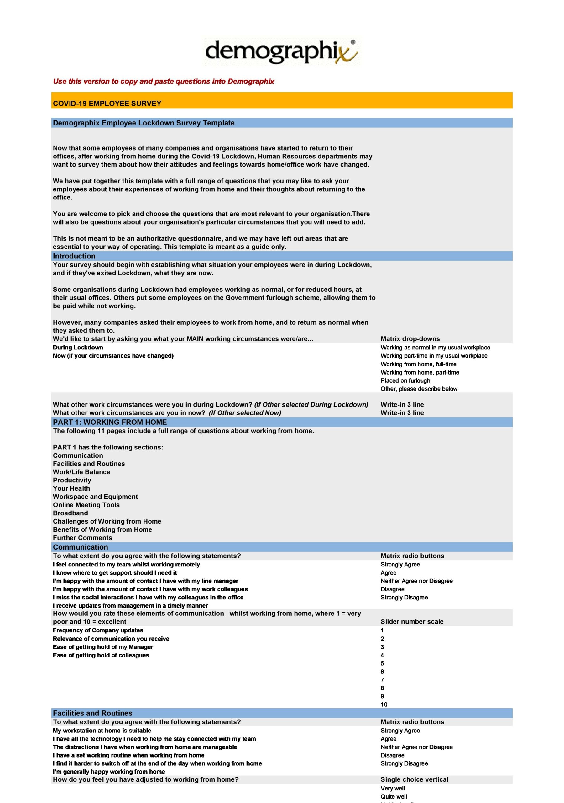 Detail Excel Survey Form Template Nomer 5