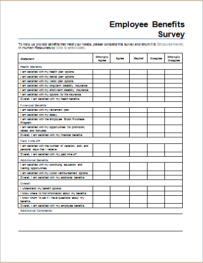 Detail Excel Survey Form Template Nomer 40