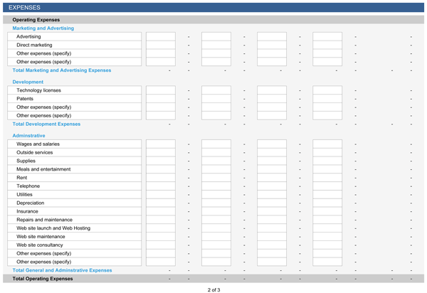 Detail Excel Template Profit And Loss Statement Nomer 18