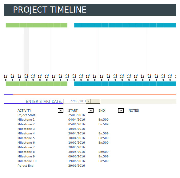 Detail Excel Timeline Template Free Download Nomer 43
