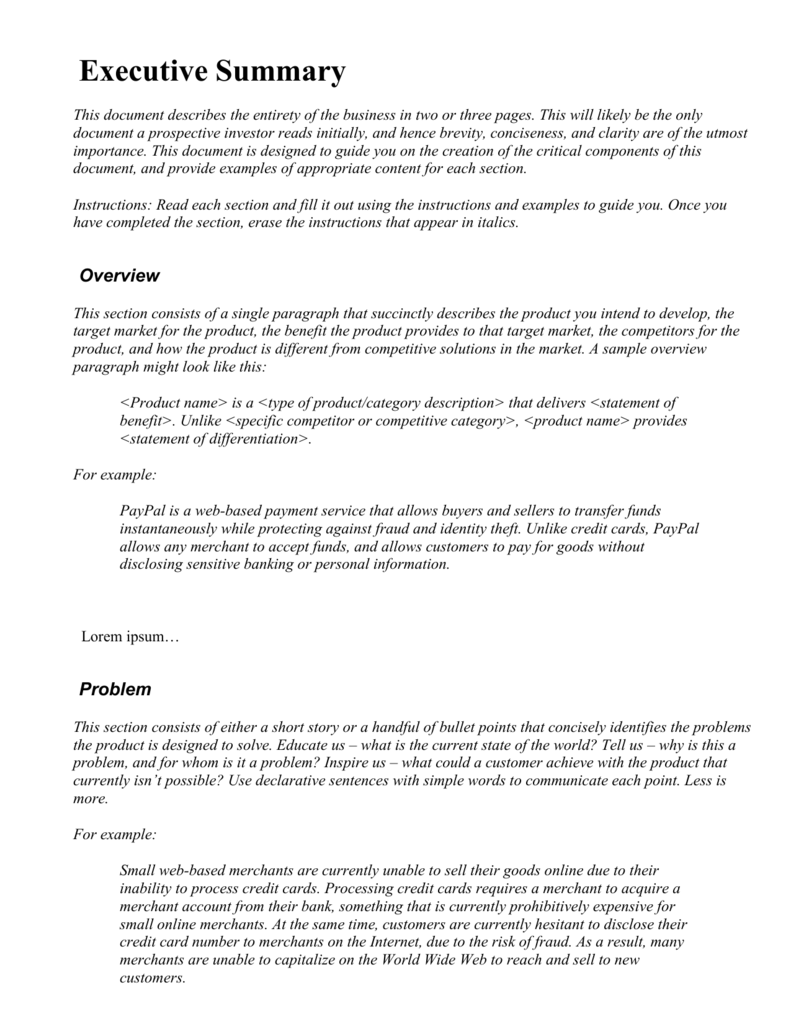 Detail Executive Briefing Template Nomer 24