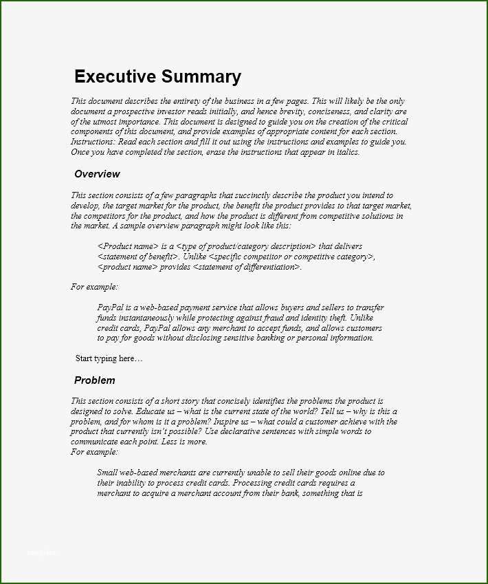 Detail Executive Briefing Template Nomer 55