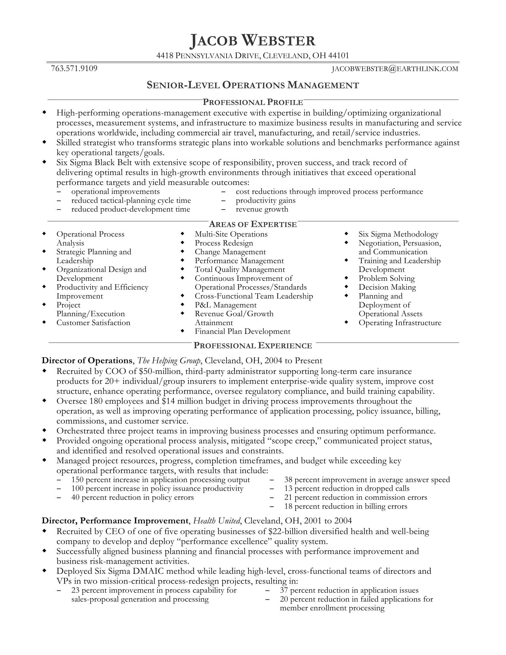 Detail Executive Resume Template Download Nomer 33