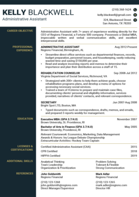 Detail Executive Resume Template Download Nomer 51