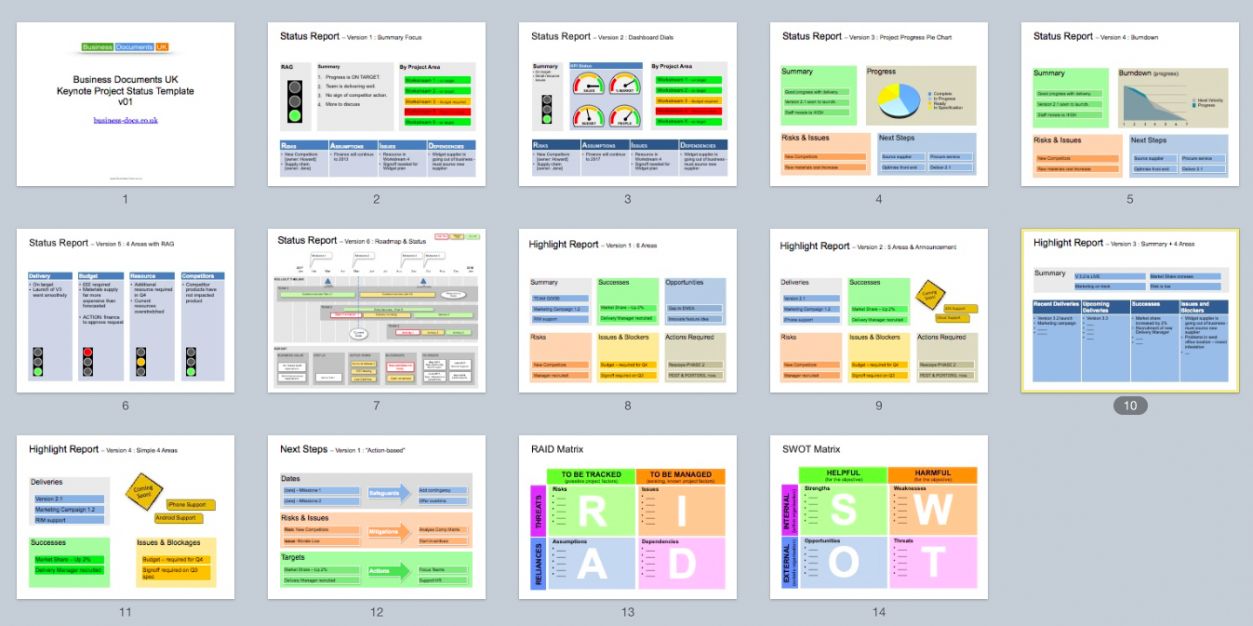 Detail Executive Status Report Template Nomer 33