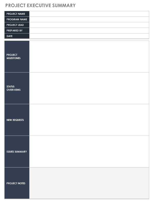 Detail Executive Summary Template Nomer 27