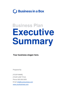 Detail Executive Summary Template Nomer 54