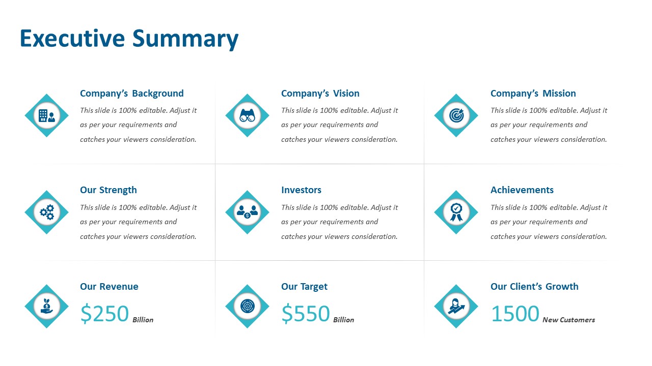 Detail Executive Summary Template Ppt Free Download Nomer 16