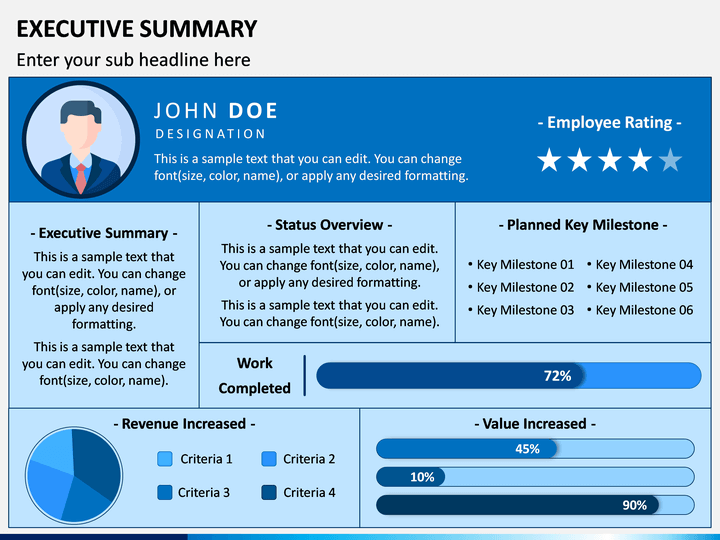Detail Executive Summary Template Ppt Free Download Nomer 34
