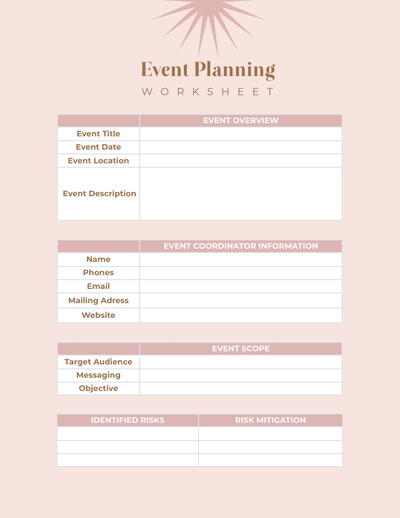 Detail Exhibition Planning Template Nomer 37