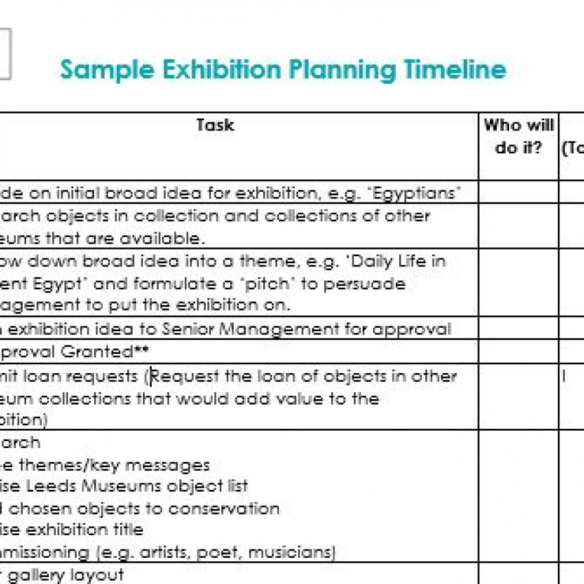 Detail Exhibition Planning Template Nomer 39