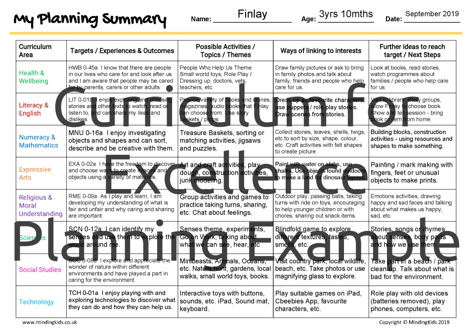 Detail Eyfs Planning Template 2019 Koleksi Nomer 44