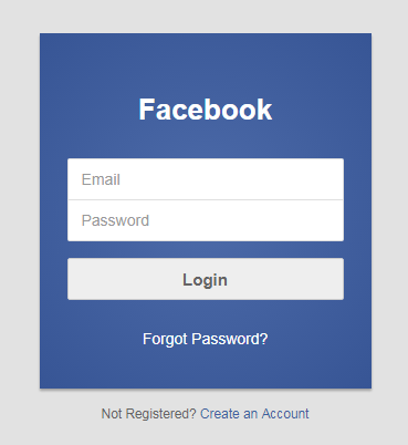 Detail Facebook Login Template Nomer 2