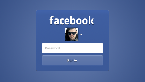 Detail Facebook Login Template Nomer 14