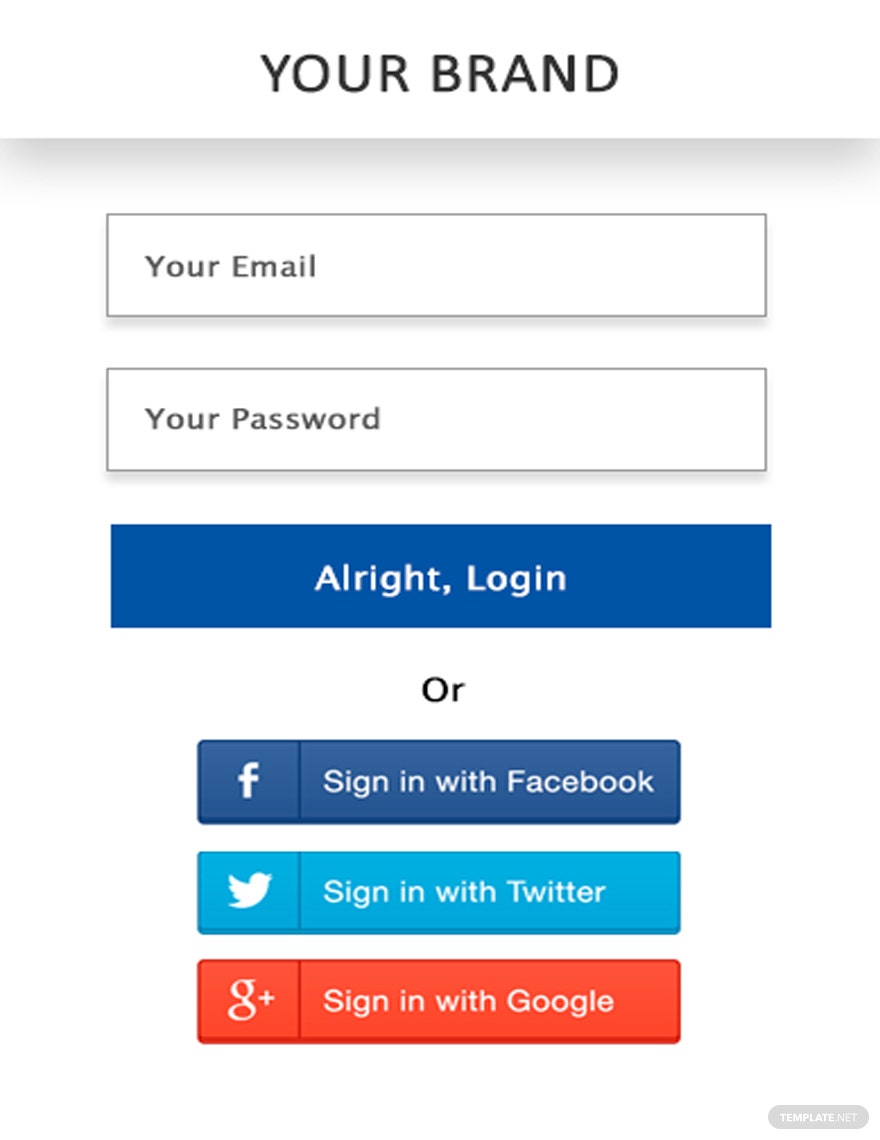 Detail Facebook Login Template Nomer 23