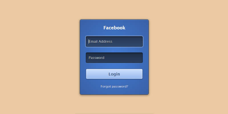 Detail Facebook Login Template Nomer 5