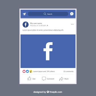 Detail Facebook News Feed Template Nomer 40