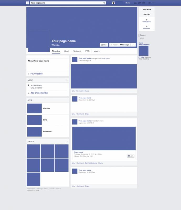 Detail Facebook News Feed Template Nomer 44