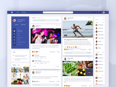 Detail Facebook News Feed Template Nomer 8